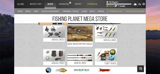 Fishing Planet мод меню скриншот 3