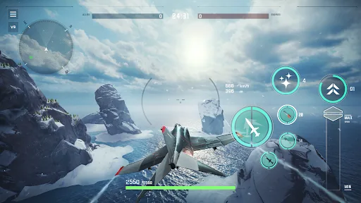 Sky Combat 2: Военные самолеты мод скриншот 1