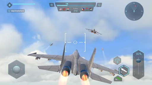 Sky Warriors: воздушные бои мод меню скриншот 3