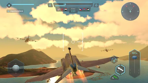 Sky Warriors: воздушные бои мод скриншот 6